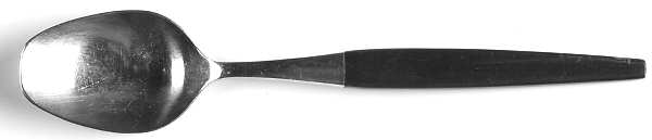 Focus Deluxe-Black (Stainless) Teaspoon by Gense