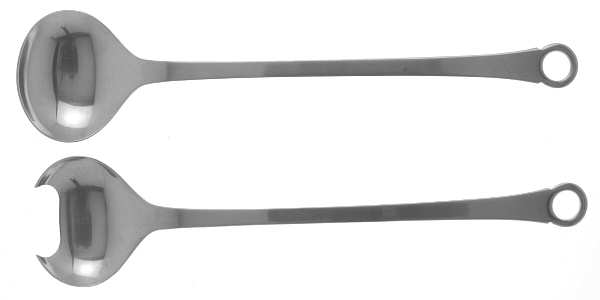 Pantry (Stainless) (2 Pc) Solid Salad Set
