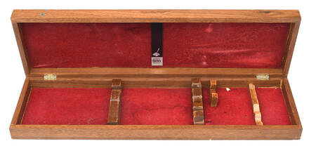 Presentation (Stainless) Used Wood Case for Carving Set