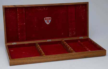 Presentation (Stainless) Used Wood Carving Set Case