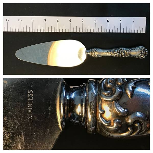 American Beauty (Sterling, 1896) Cheese Server with Stainless Blade