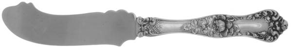 American Beauty (Sterling, 1896) Flat Handle Master Butter Knife