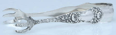 American Beauty (Sterling, 1896) Large Sugar Tongs