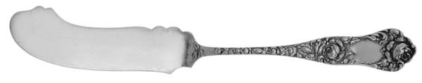 American Beauty (Sterling, 1896) Flat Handle Master Butter Knife