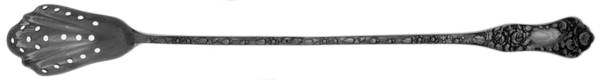 American Beauty (Sterling, 1896) Pierced Bowl Long Handle Olive Spoon