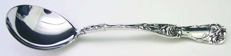 American Beauty (Sterling, 1896) Round Bowl Soup Spoon (Gumbo)