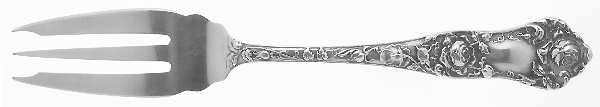 American Beauty (Sterling, 1896) Individual Solid Fish Fork