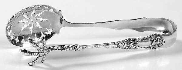 American Beauty (Sterling, 1896) Large Ice Serving Tongs