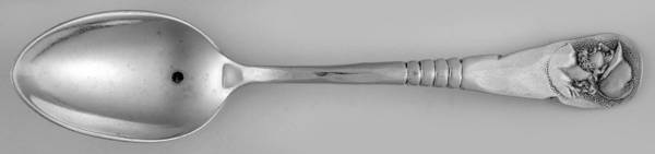 Medallion-F (Sterling, 1890) Monogram Demitasse Spoon