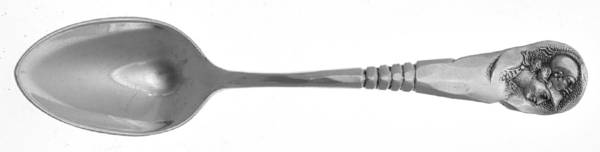 Medallion-F (Sterling, 1890) Monogram Demitasse Spoon