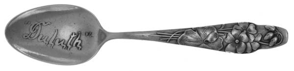 Flora (Sterling, 1887) Souvenir Spoon (Teaspoon)