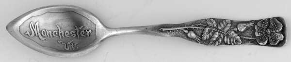 Flora (Sterling, 1887) Fruit/Orange Souvenir Spoon by George W Shiebler