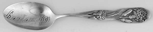 Flora (Sterling, 1887) Souvenir Spoon (Teaspoon) by George W Shiebler