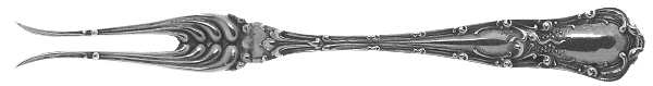 Gothic (Sterling, 1890) Two-Tine Butter Pick