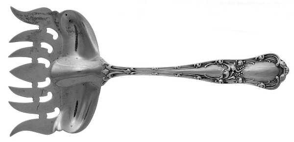 Gothic (Sterling, 1890) Small Solid Tined Sardine Serving Fork