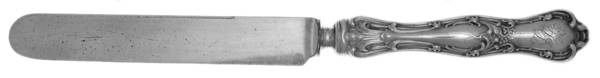 Gothic (Sterling, 1890) Blunt Hollow Table Knife with Bolster & Monogram
