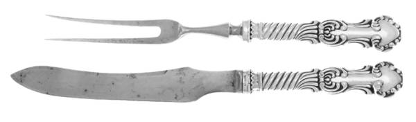 Louvre (Sterling, 1890) Small Stainless Blade 2-Piece Steak Carving Set