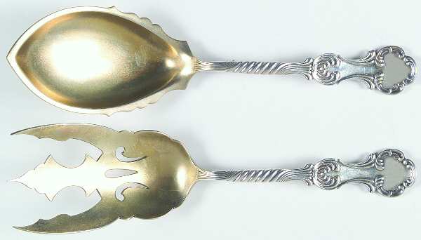 Louvre (Sterling, 1890) (2 Pc) Solid Salad Set