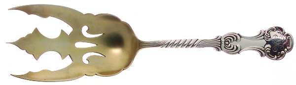 Louvre (Sterling, 1890) Vegetable Serving Fork (Solid)
