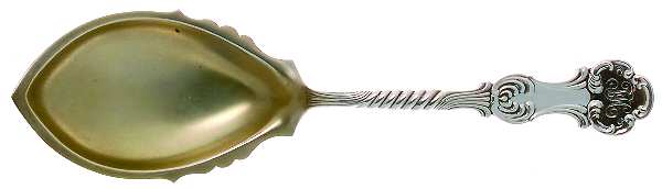 Louvre (Sterling, 1890) Vegetable Serving Spoon (Solid)