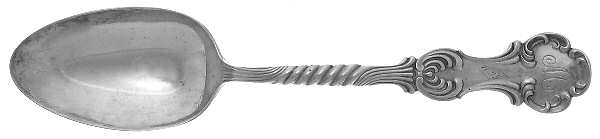 Louvre (Sterling, 1890) Monogram Tablespoon (Serving Spoon)
