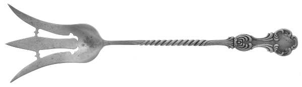 Louvre (Sterling, 1890) Small Lettuce Serving Fork