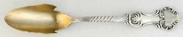 Louvre (Sterling, 1890) Solid Large Cheese Scoop by George W Shiebler