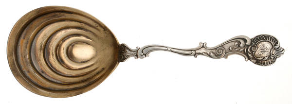 Rococo (Sterling, 1888) Large Solid Berry/Casserole Spoon