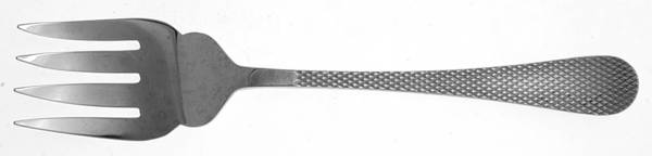 English Abbey (Stainless) Small Solid Cold Meat Serving Fork