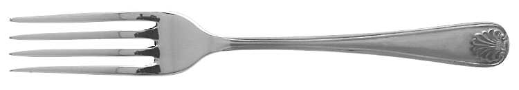 English Shell (Stainless) Fork