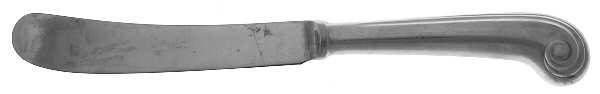 English Shell (Stainless) Butter Spreader Hollow Hdl-Paddle/Stainless Blade