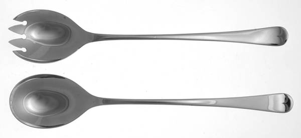 English Tip (Stainless) (2 Pc) Solid Salad Set