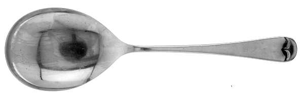 English Tip (Stainless) Solid Smooth Casserole Spoon