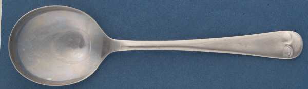 English Tip (Stainless) Round Bowl Soup Spoon (Gumbo)