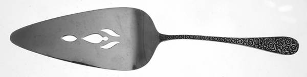 Rose Tapestry (Stainless) Solid Pierced Pie Server