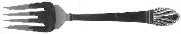 Adria (Stainless) Medium Solid Cold Meat Serving Fork