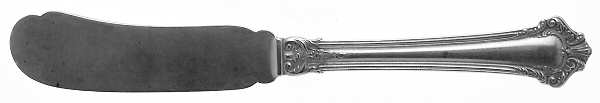 Albemarle (Sterling, 1894-1912) Flat Handle Butter Spreader
