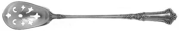 Albemarle (Sterling, 1894-1912) Pierced Bowl Short Handle Olive Spoon