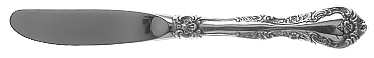 Alencon Lace (Sterling, 1965) Modern Hollow Butter Spreader (Stainless)