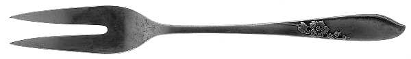 Aloha (Silverplate, 1955) Medium Solid Cold Meat Serving Fork