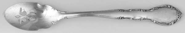 Andante (Sterling, 1963) Short Handled Olive Spoon with Pierced Bowl