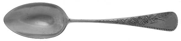 Antique-Engraved No. 8 (Sterling, 1880) Dessert/Oval Soup Spoon