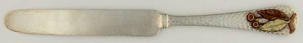 Antique-Hammered & Applied (Sterling, 1880) New French Hollow Knife