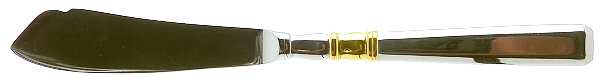 Ariana-Gold (Stainless, Gold Accent) Hollow Handle Master Butter Knife