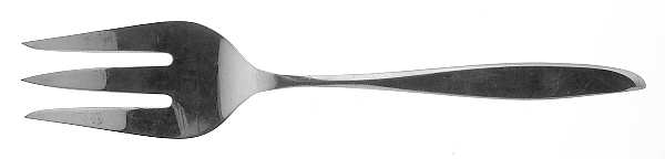Aspen (Sterling, 1963) Medium Solid Cold Meat Serving Fork