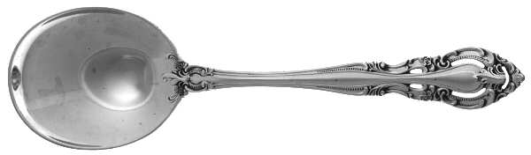Baronial-New (Sterling, 1973) Round Bowl Soup Spoon (Cream Soup)