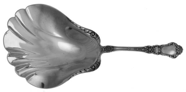 Baronial-Old (Sterling, 1898, No Monograms) Saratoga Chips Cracker Spoon by Gorham Silver