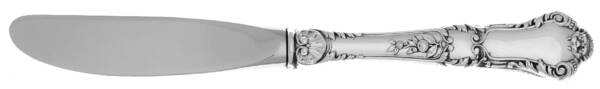 Baronial-Old (Sterling, 1898, No Monograms) Modern Hollow Butter Spreader (Stainless) by Gorham Silver
