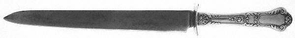 Baronial-Old (Sterling, 1898, No Monograms) Large Stainless Blade Roast Carving Knife
