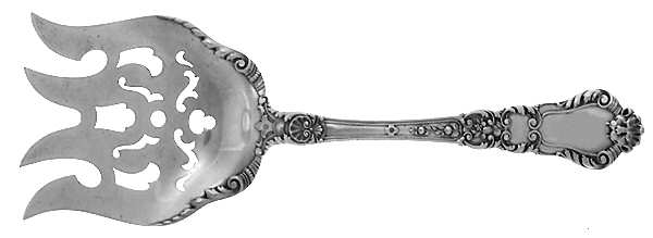 Baronial-Old (Sterling, 1898, No Monograms) Large Solid Fish Serving Fork